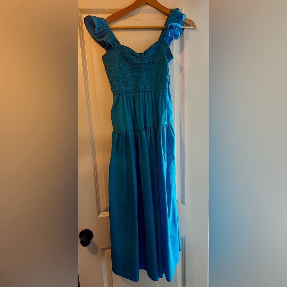 NWT Abercrombie Blue Midi Maxi Dress, Small